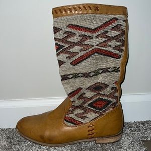unique brown boots